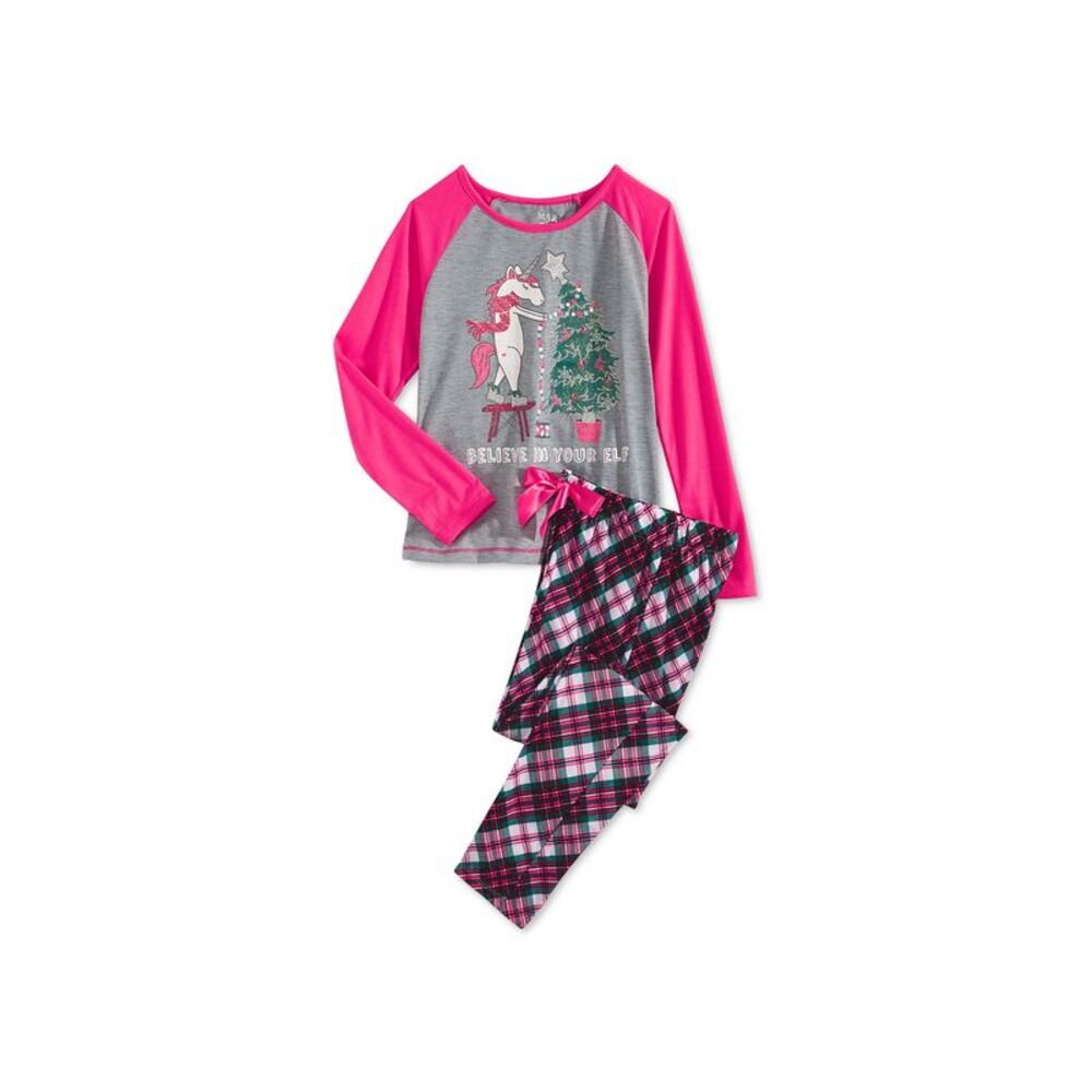 Max & Olivia Big Girls 2-pc. Unicorn Elf Pajama